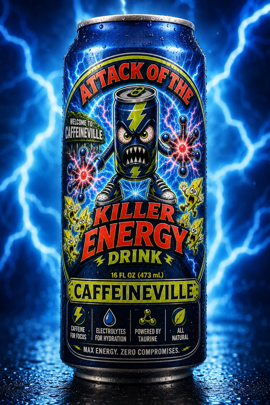 ATTACK OF THE KILLER ENERGY DRINK™